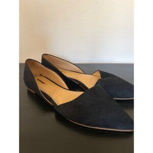 Zoe sueded d'Orsay flats, Item BH954, Size 7H
